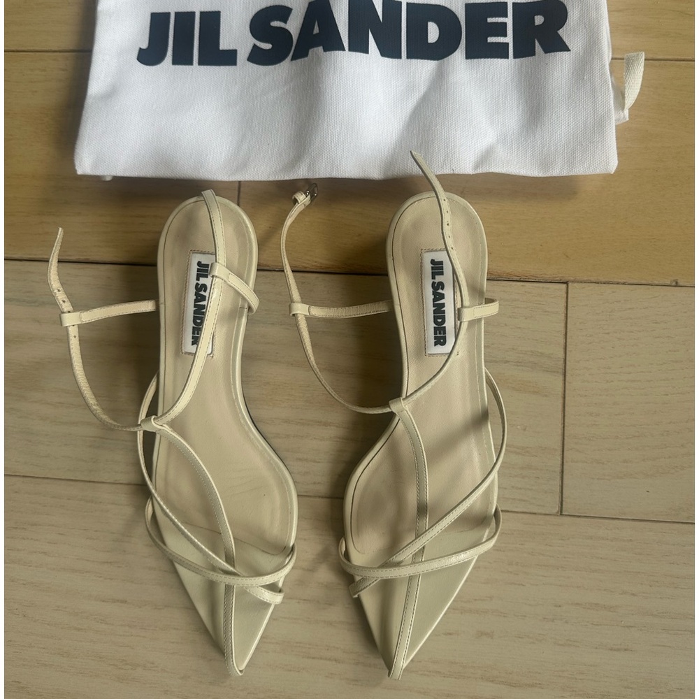 Jil Sander 35 Leather Sandals